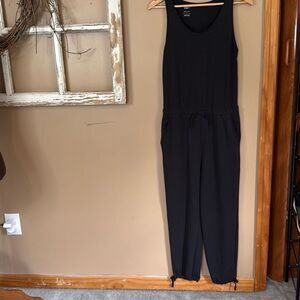 Nike yoga jumper romper one piece women’s size small black comfort athletic loun